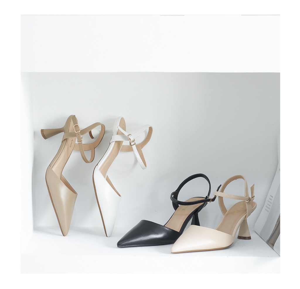 Mô tả Carl & Ane - Giày cao gót nữ mũi nhọn phong cách thanh lịch cao 7cm màu đen - CL039 - 3
