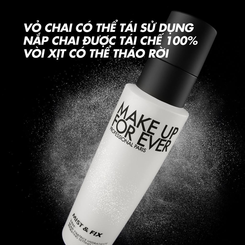 Mô tả Xịt Khóa Trang Điểm Cấp Ẩm Lâu Trôi Mist & Fix 100ml -  MAKE UP FOR EVER - 3