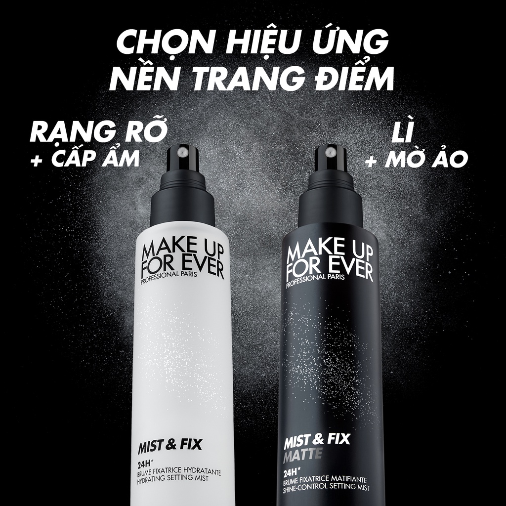 Mô tả Xịt Khóa Cố Định Lớp Trang Điểm Kiềm Dầu MIST & FIX MATTE 100ml - MAKE UP FOR EVER - 5