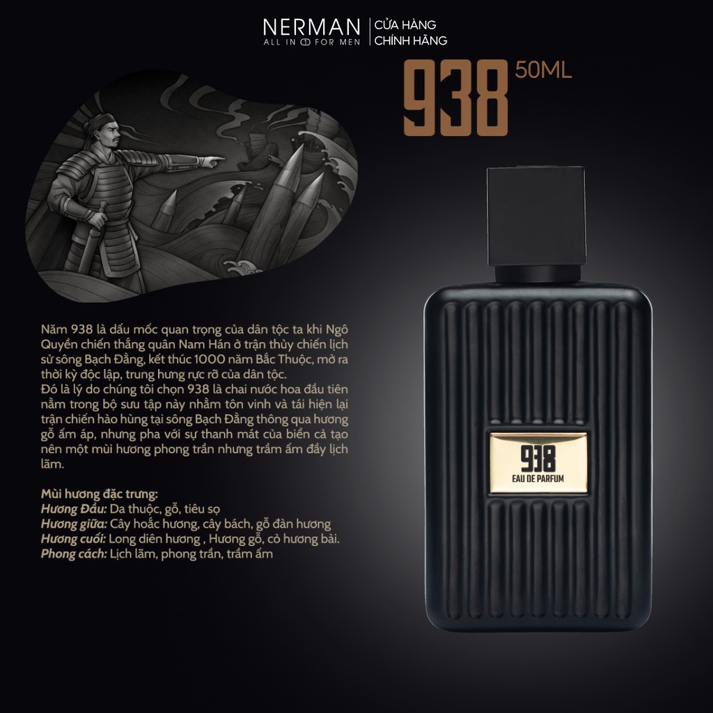 Mô tả Nước hoa nam Nerman - hương thơm nhẹ nhàng, tinh tế hút nữ giới, hợp đi hẹn hò, đi chơi 10ml - 6