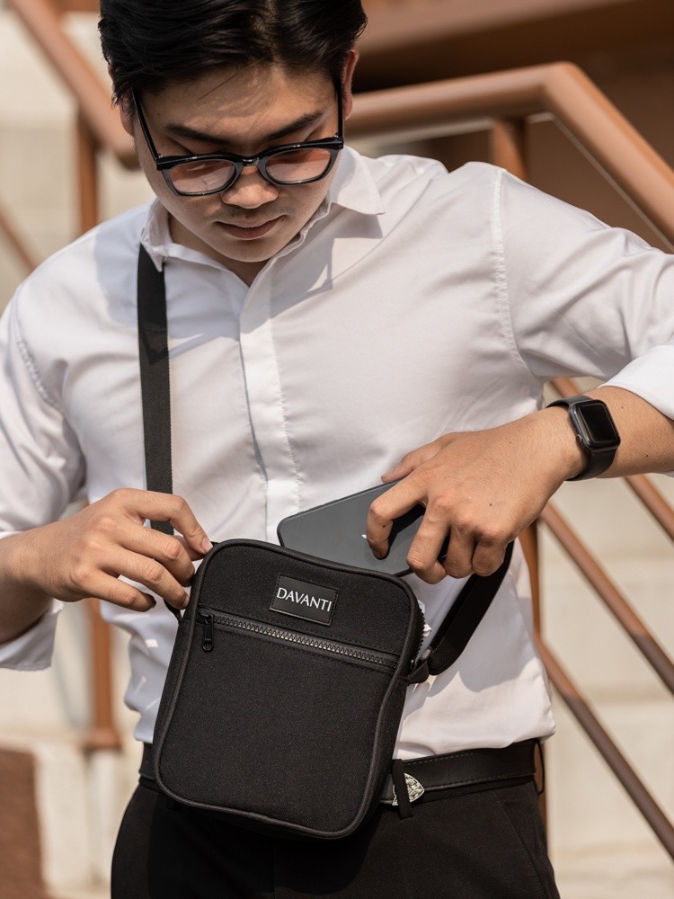 Túi Đeo Chéo Canvas Dáng Hộp Thời Trang DV300