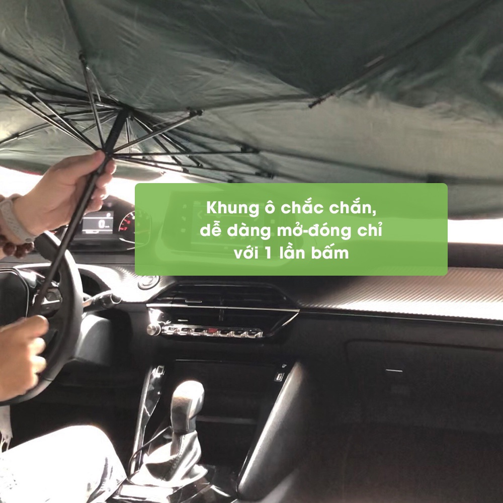 Mô tả Ô che nắng kính lái ô tô Tâm Luân, dù che kính chắn gió oto, phụ kiện xe hơi 4 5 7 8 chỗ loại tốt - 4