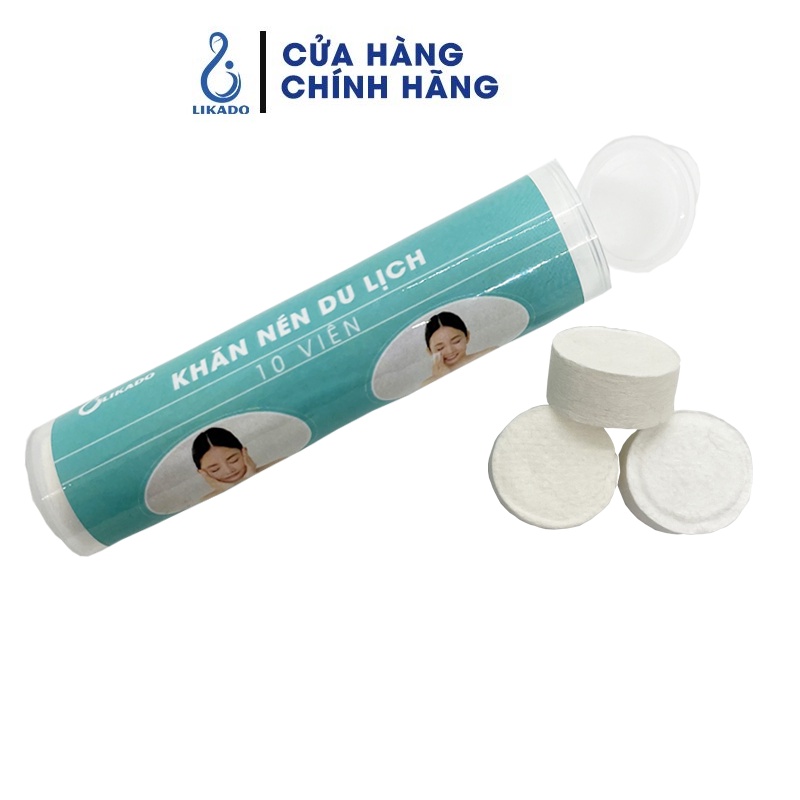 Mô tả Khăn Nén Du Lịch Likado dạng ỐNG 10 VIÊN - 1