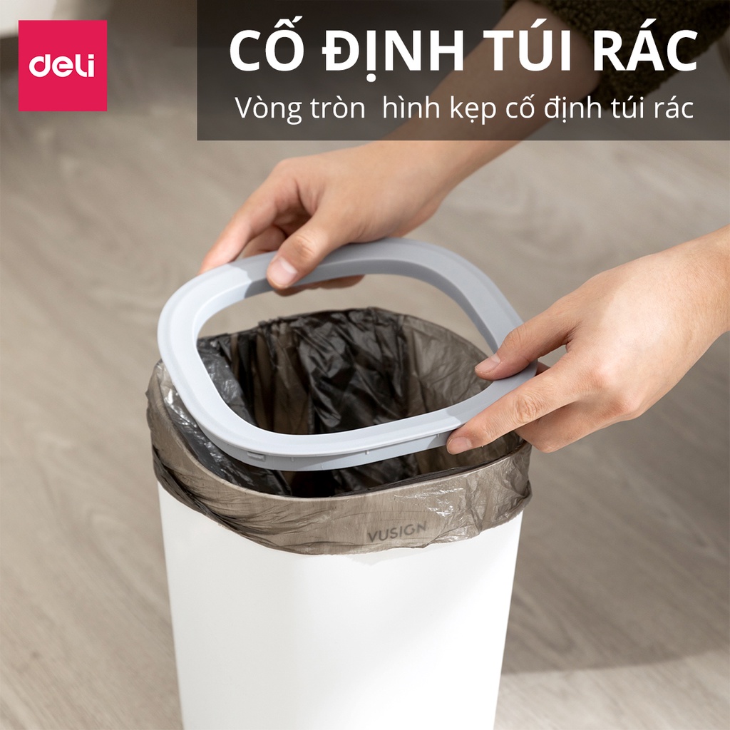 Thùng rác cố định túi rác sọt rác nhựa nguyên sinh, hạn chế mùi hôi ...