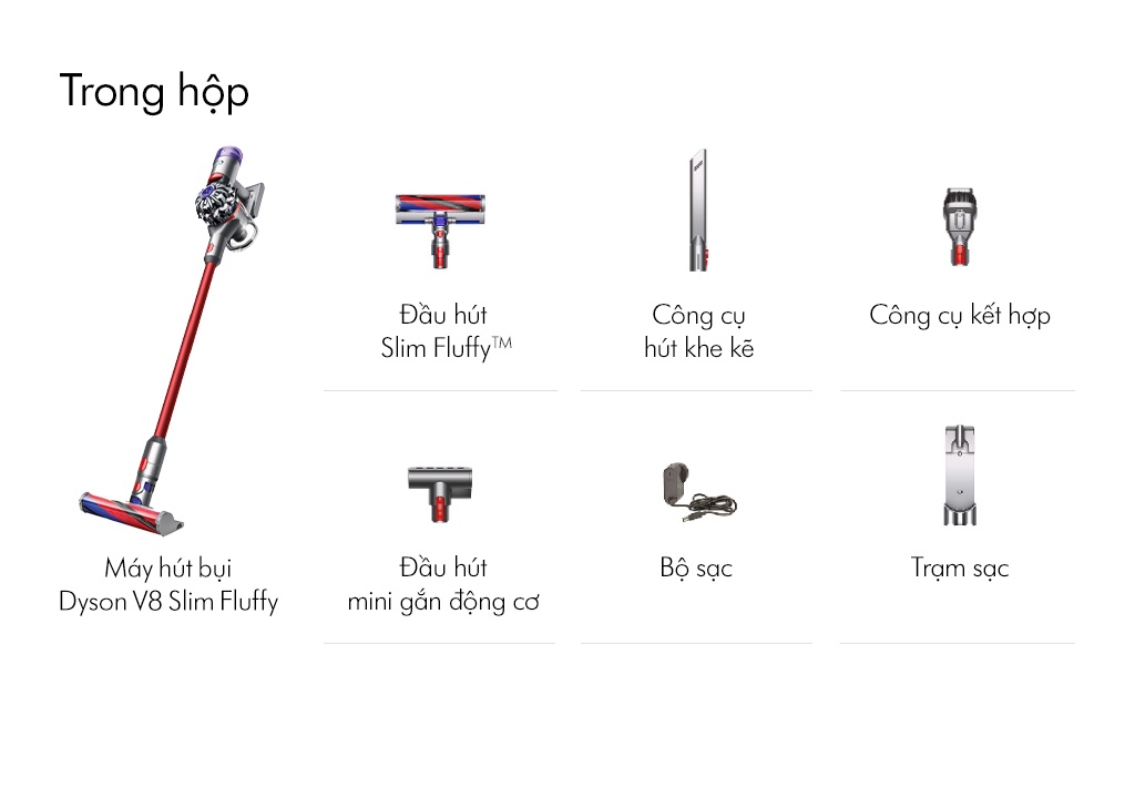 Mô tả Máy hút bụi không dây Dyson V8 Slim ™ Fluffy - 2