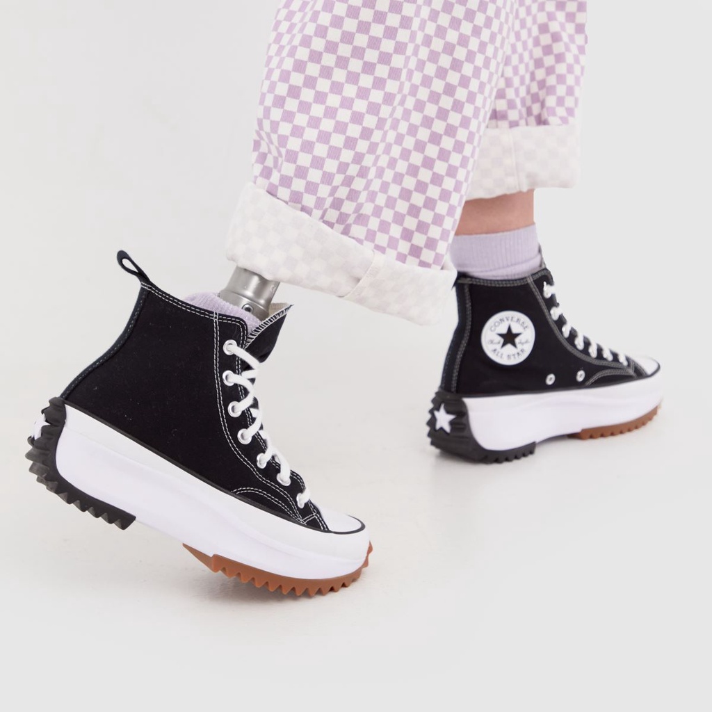 Giày Sneaker converse run star hike black full box) Shopee