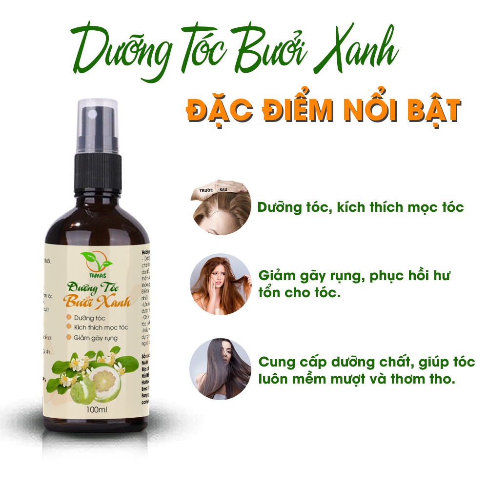 Mô tả Xịt dưỡng tóc từ hoa bưởi và tinh dầu vỏ Bưởi chai 50ml-100ml - 1