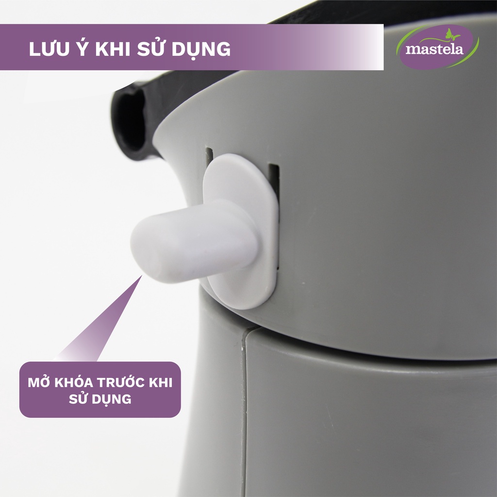 Mô tả Nôi điện cho bé điều khiển từ xa 5 chế độ đung đưa tự động Bluetooth nhạc trắng ru ngủ Mastela - 5