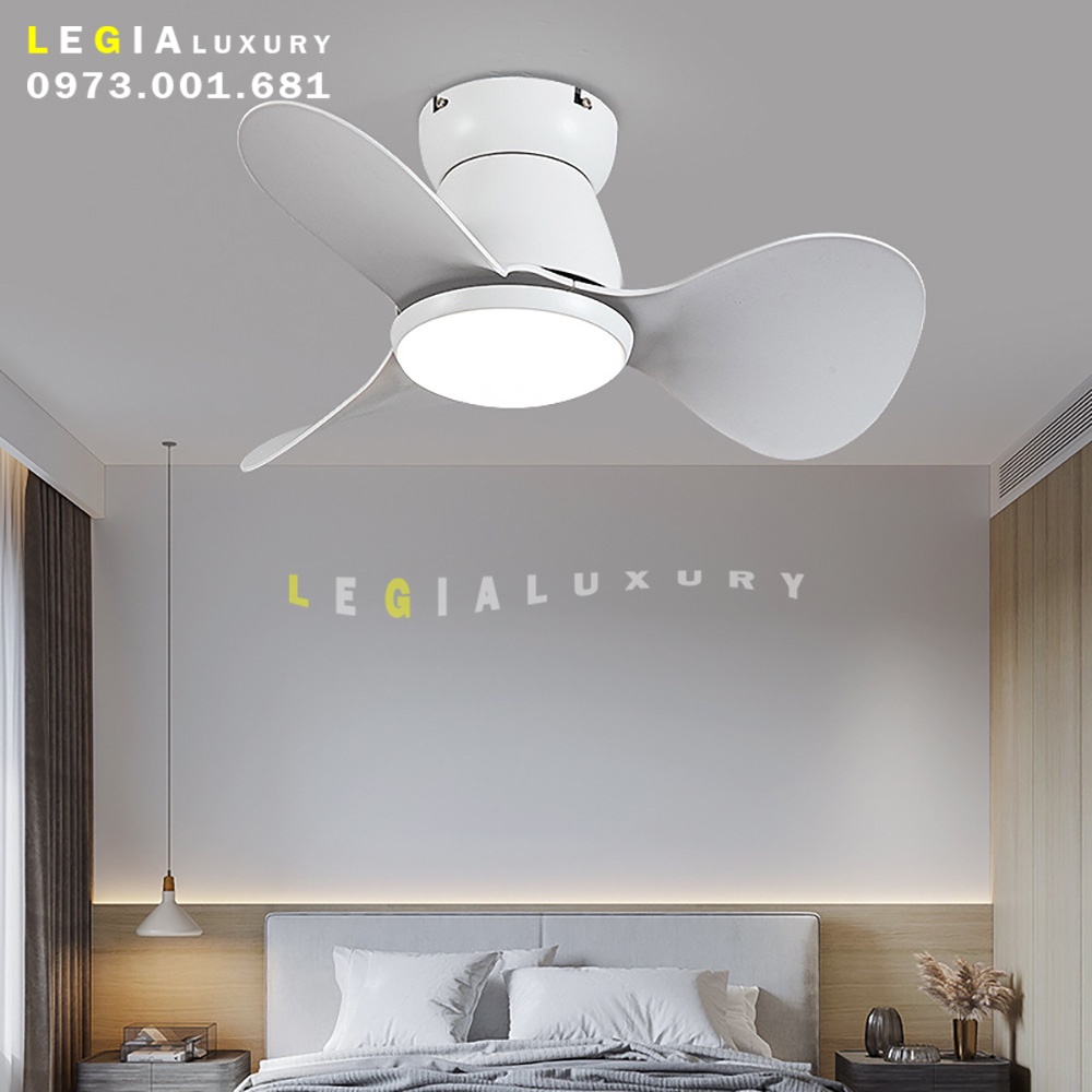 Mô tả Quạt Trần Mini Có Đèn LÊ GIA LGFAN730T - Chiều Cao 22cm - Sải Cánh 61cm - Bảo Hành 5 Năm - 1