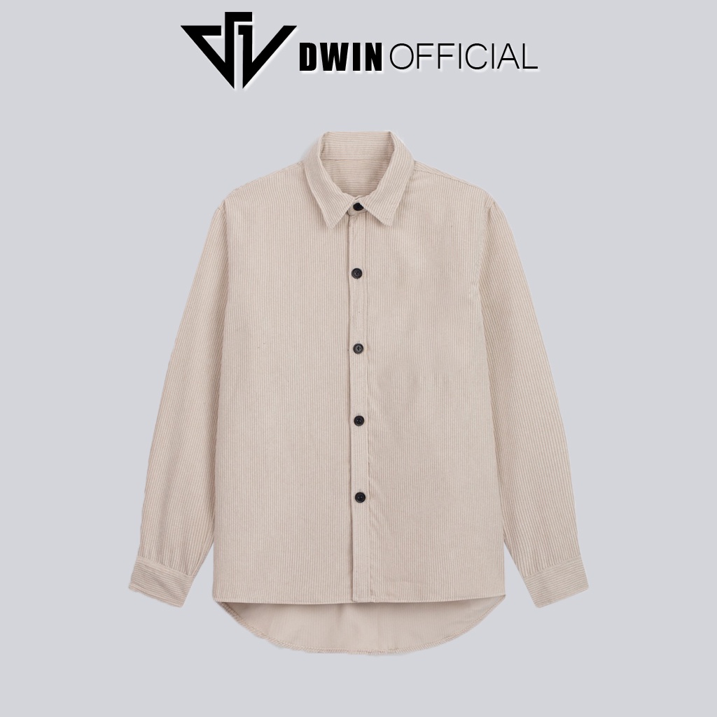 Mô tả Áo sơ mi nam nữ dài tay DWIN trơn basic chất nhung tăm cao cấp chống nhăn - 9