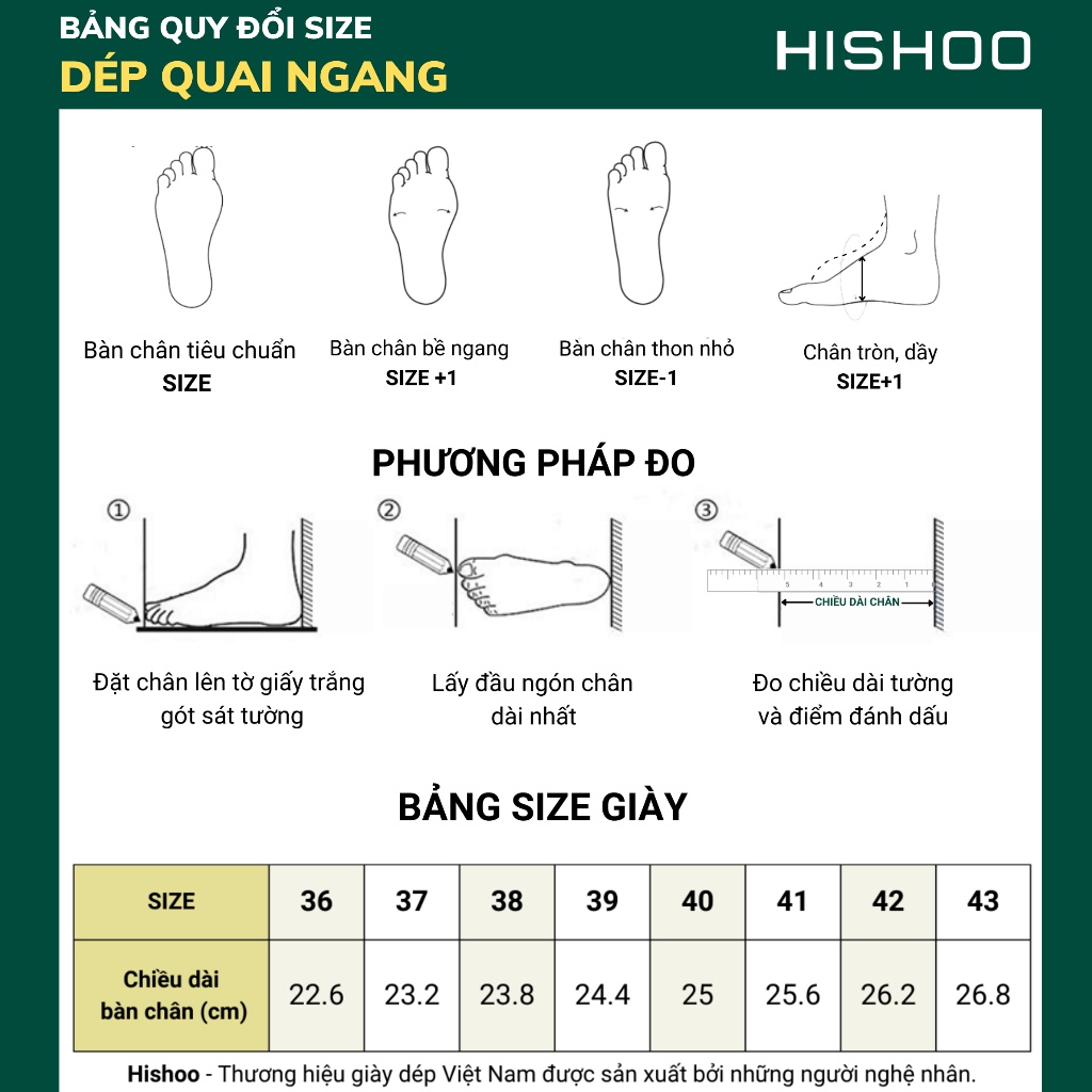 Dép quai ngang da bò Hishoo U088