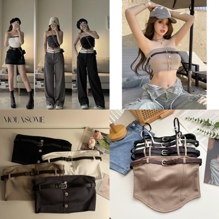 LT - Áo quây ống cúp ngực kèm đai da có đệm mút tà ngang, tà nhọn 218 219