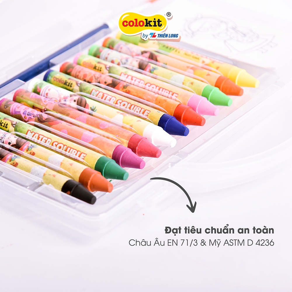 Sáp đa năng 12 màu rửa được Colo Art Thiên Long Colokit - Sáng tạo ...