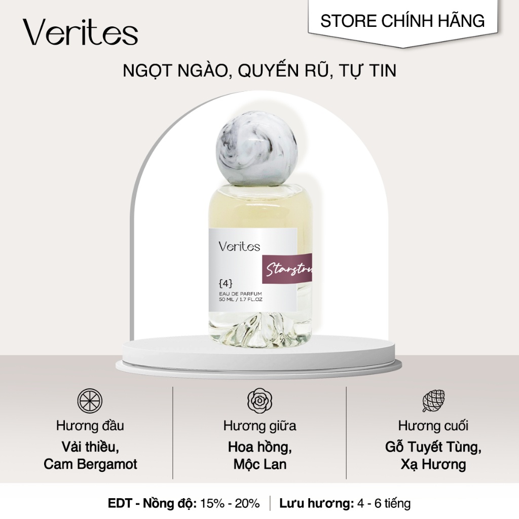 Mô tả Nước Hoa Nữ Verites Starstruck Ngọt ngào, Quyến rũ, Tự tin 50ml - 1