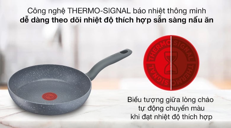 Công nghệ báo nhiệt THERMO-SIGNAL của chảo Tefal Healthy