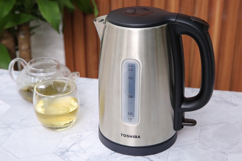 Mô tả Ấm siêu tốc Toshiba KT-17SH1NV - 1.7 Lít - Thép không gỉ SUS 304 - Hàng chính hãng - Bảo hành 1 năm - 2