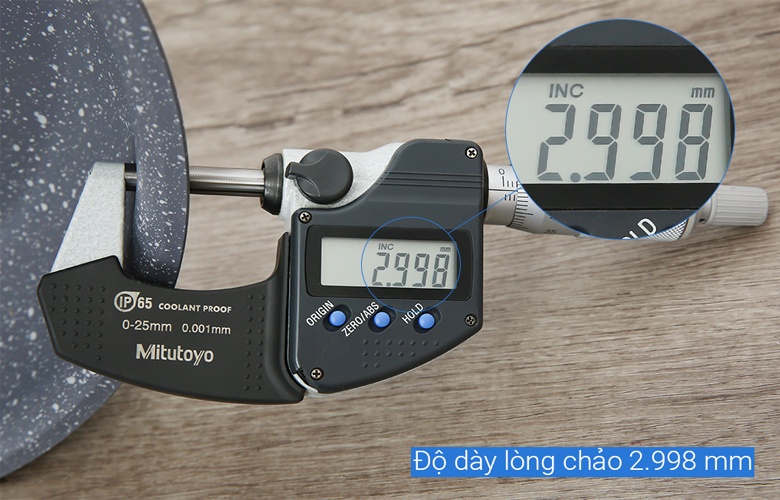 Chất liệu hợp kim nhôm dày dặn của chảo Tefal Healthy