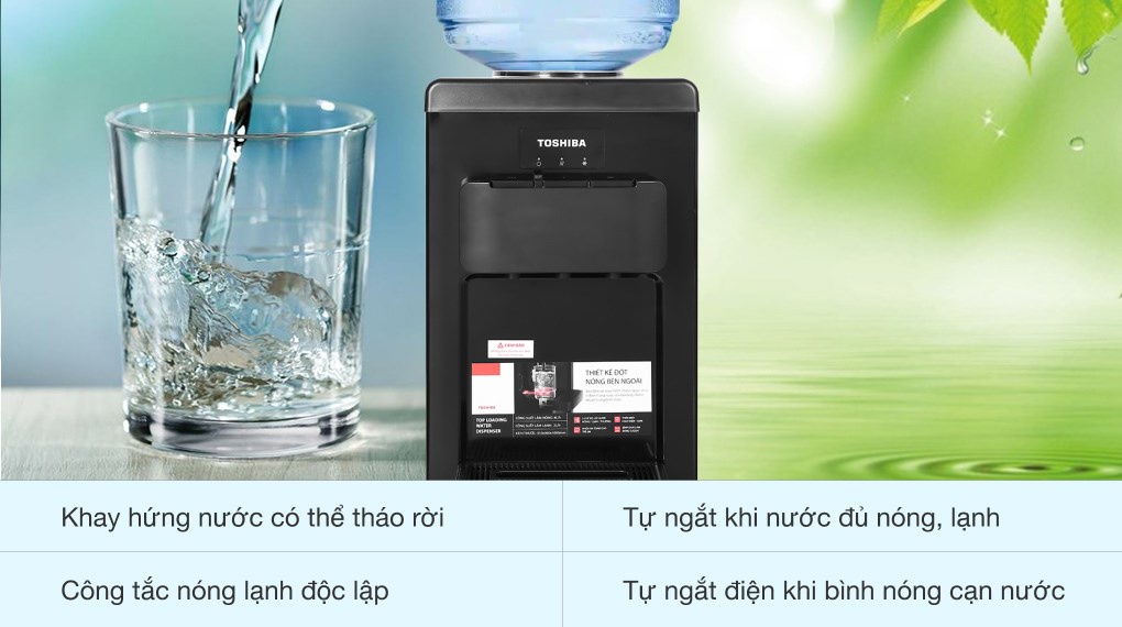 Mô tả Cây nước nóng lạnh Toshiba RWF-W1917TV(K) - Công suất 650W - Hàng chính hãng - Bảo hành 12 tháng - 5
