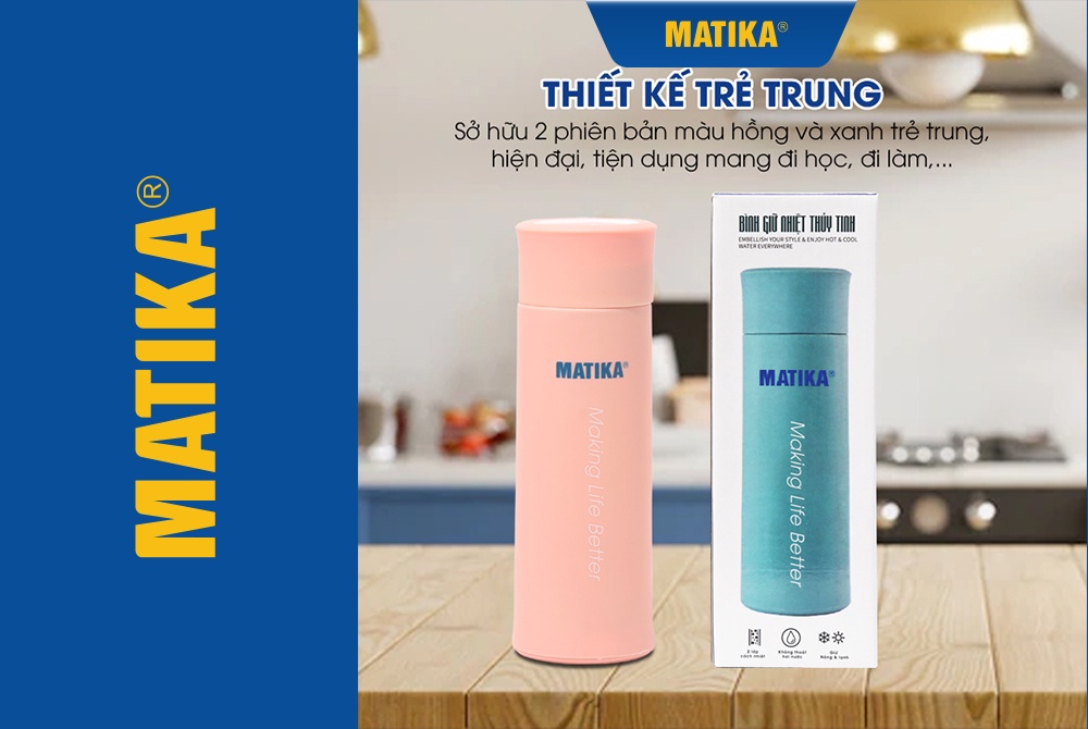 Mô tả Bình Giữ Nhiệt Bình Nước MATIKA 500ml MTK-HC500 - 1