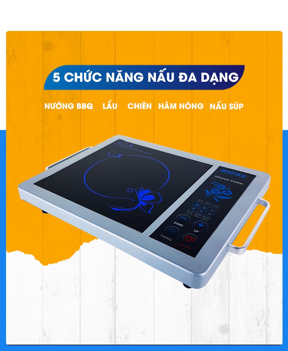 Mô tả Bếp Hồng Ngoại Đơn MATIKA Công Suất 2000W MTK-H22 - 4
