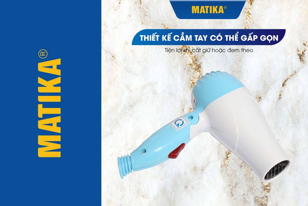 Mô tả Máy Sấy Tóc Mini POVENA 650W PVN-3365 - 2