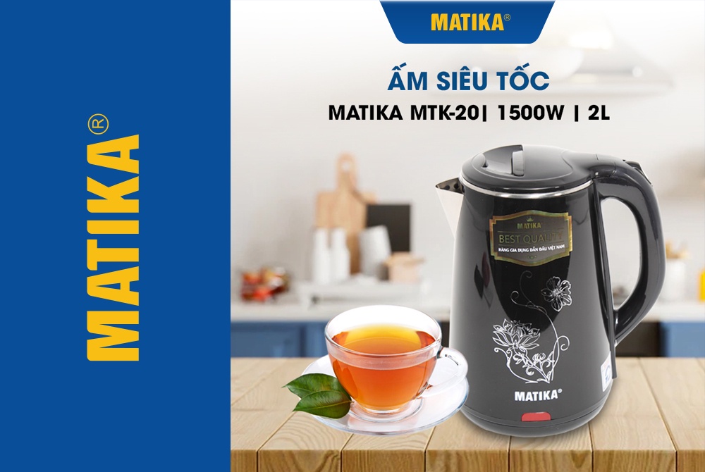 Mô tả Ấm Siêu Tốc MATIKA 2L 1500W MTK-20 - 1