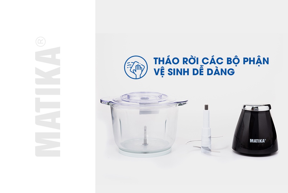 Mô tả Máy Xay Thịt MATIKA 2L Cối Thủy Tinh MTK3220 - 3
