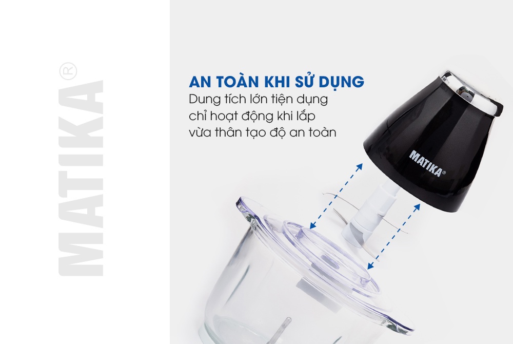 Mô tả Máy Xay Thịt MATIKA 2L Cối Thủy Tinh MTK3220 - 5