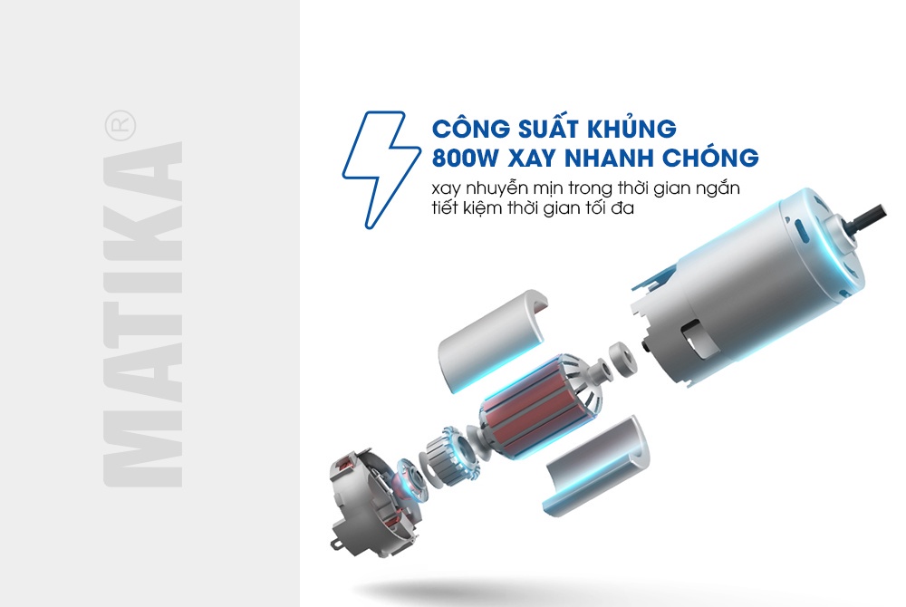 Mô tả Máy Xay Sinh Tố Cầm Tay MATIKA Đa Năng MTK-3131 - 2