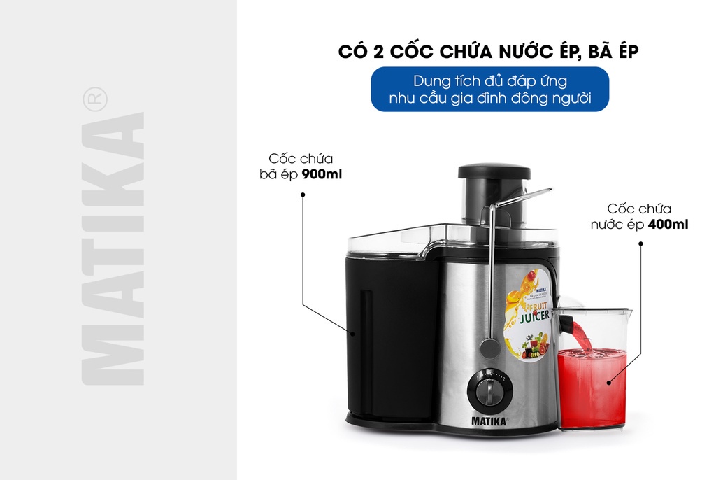 Mô tả Máy Ép Trái Cây MATIKA 1L 600W MTK-3266 - 6