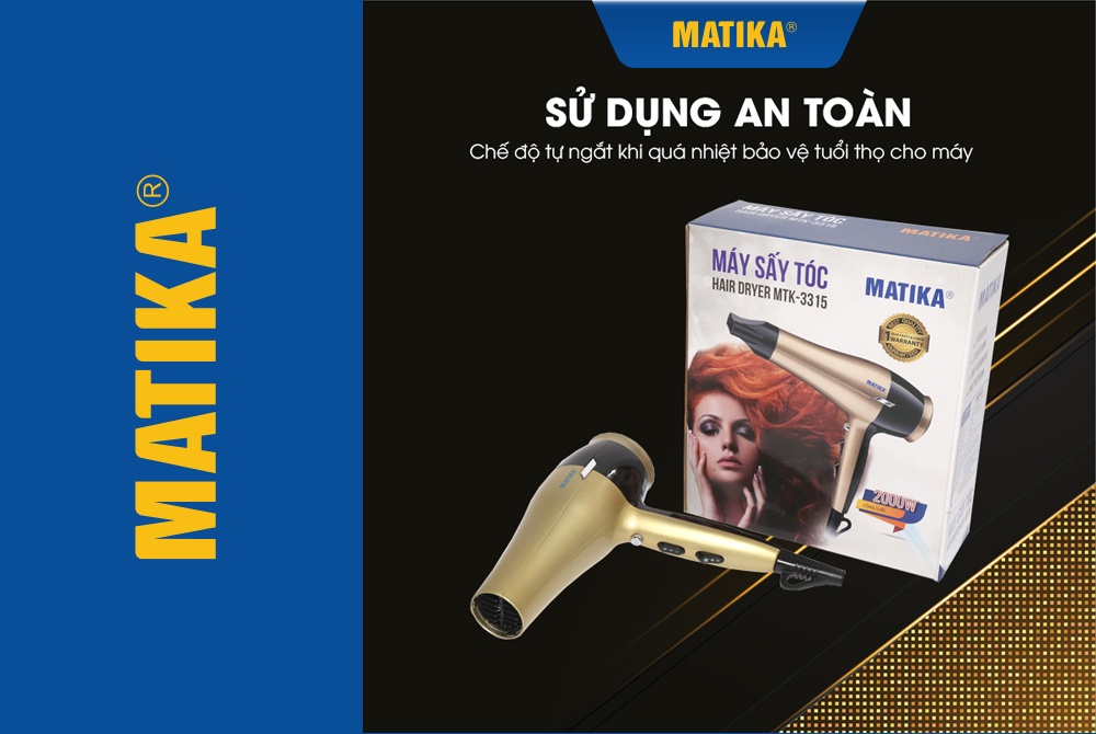 Mô tả Máy Sấy Tóc MATIKA 2000W MTK-3315 - 7