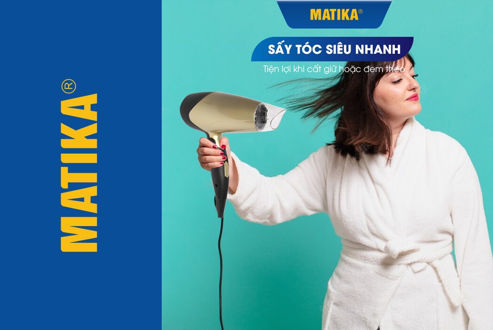 Mô tả Máy Sấy Tóc MATIKA 1200W MTK-3313 - 1