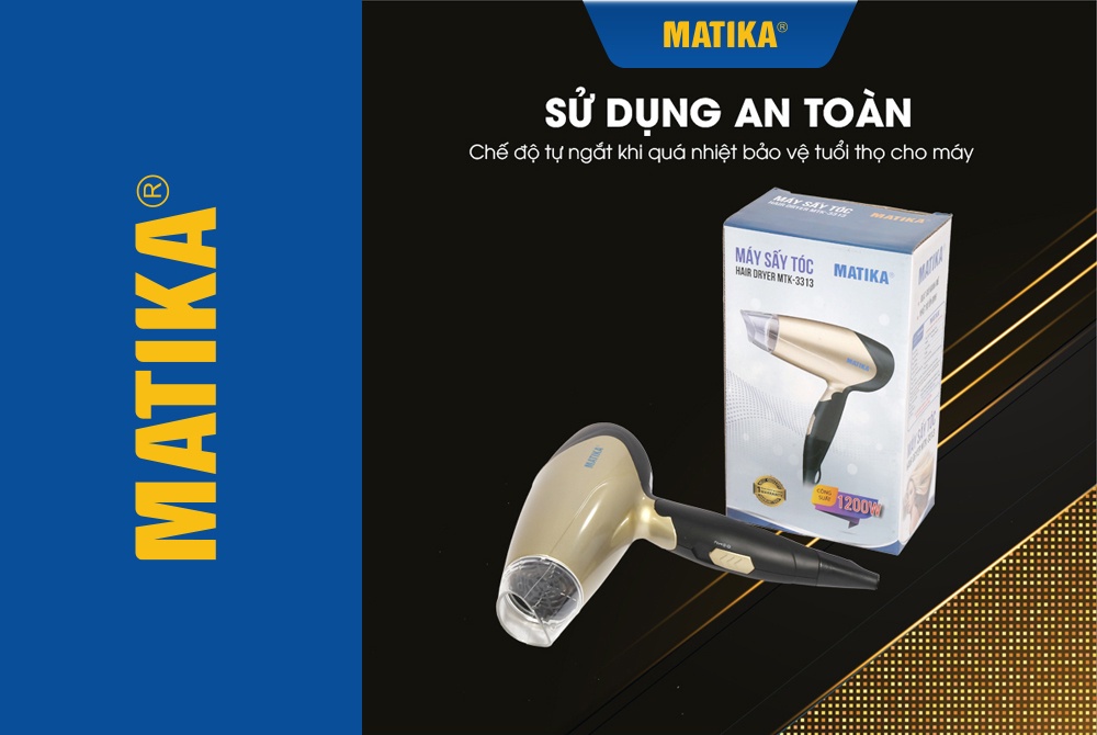 Mô tả Máy Sấy Tóc MATIKA 1200W MTK-3313 - 3