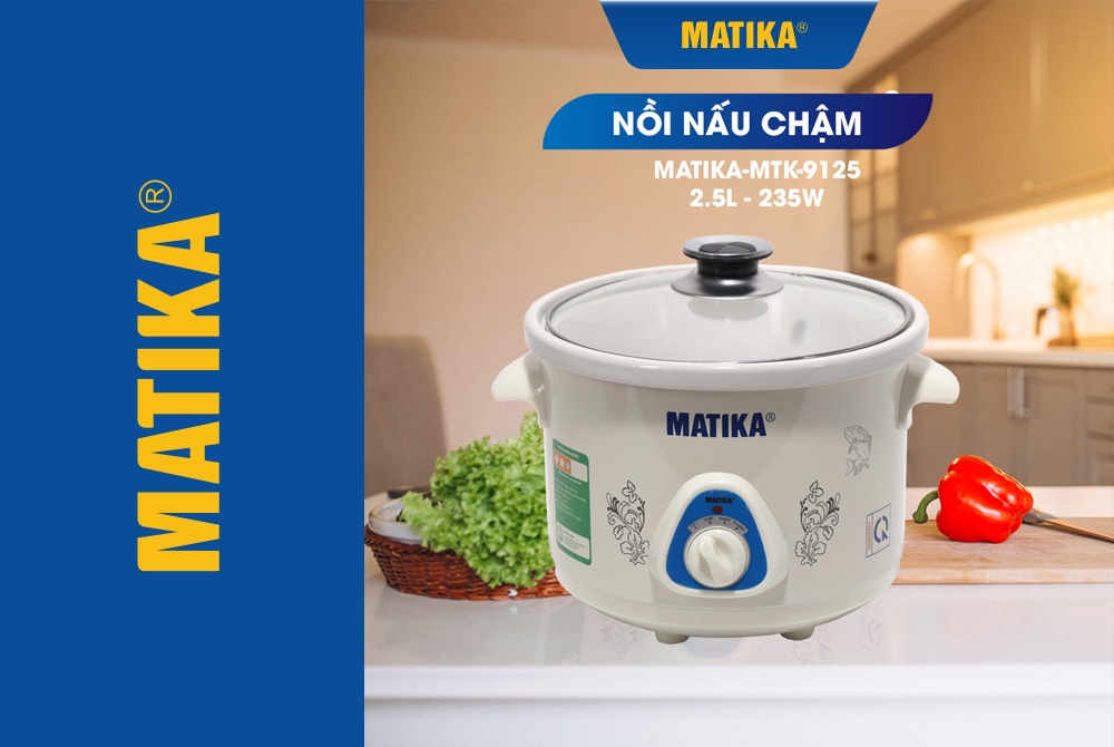 Mô tả Nồi Kho Cá Đa Năng MATIKA Dung Tích 2.5L MTK-9125 - 3