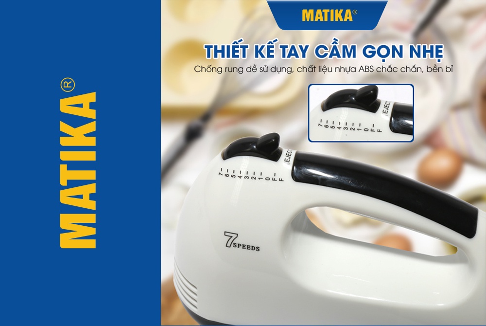 Mô tả Máy đánh trứng POVENA máy trộn đa năng 7 cấp độ PVN-3171 - 2