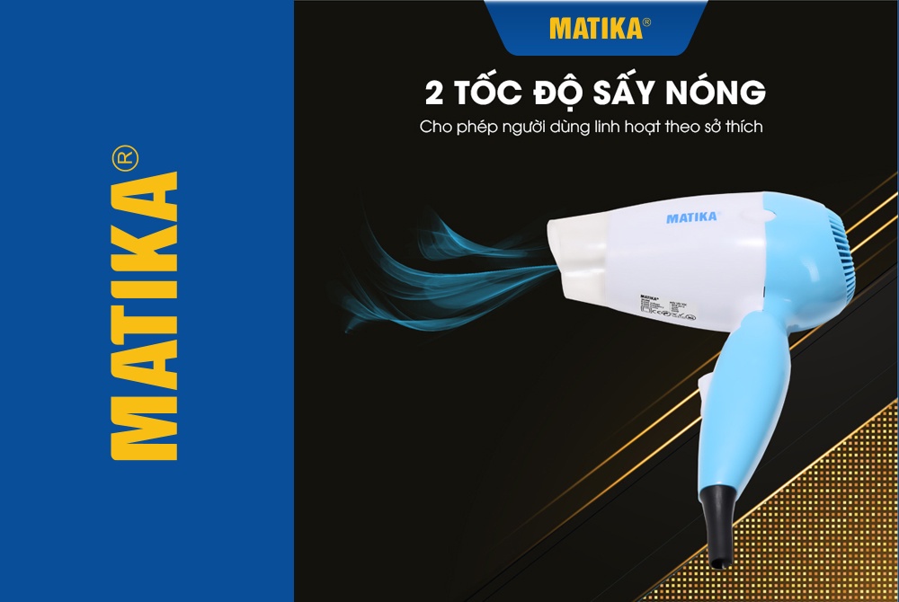 Mô tả Máy Sấy Tóc Mini MATIKA 650W MTK-3312 - 4