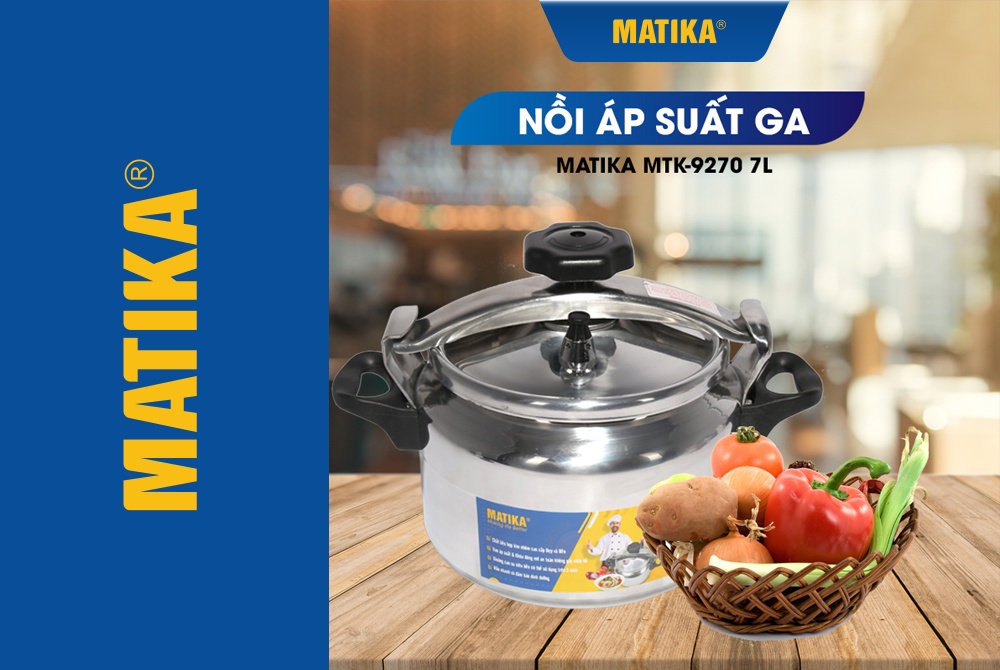 Mô tả Nồi Áp Suất Bếp Gas MATIKA Dung Tích 7L MTK-9270 - 3