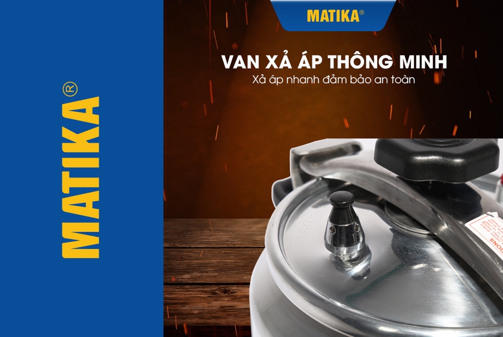 Mô tả Nồi Áp Suất Bếp Gas MATIKA Dung Tích 7L MTK-9270 - 7