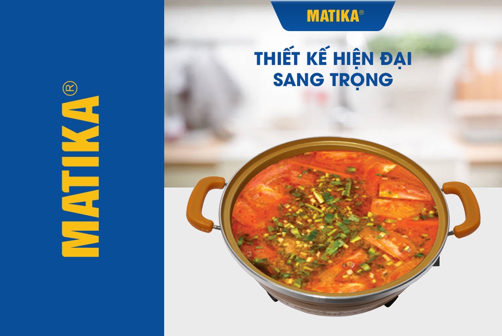 Mô tả Nổi lẩu điện đa năng MATIKA 6L 1800W MTK-9032 - 1