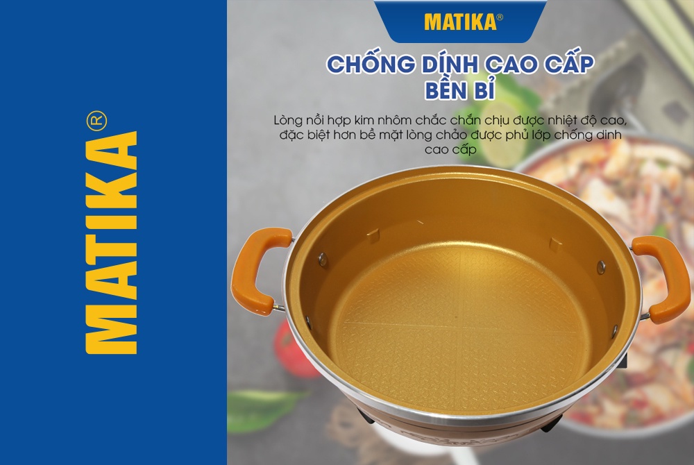 Mô tả Nổi lẩu điện đa năng MATIKA 6L 1800W MTK-9032 - 3