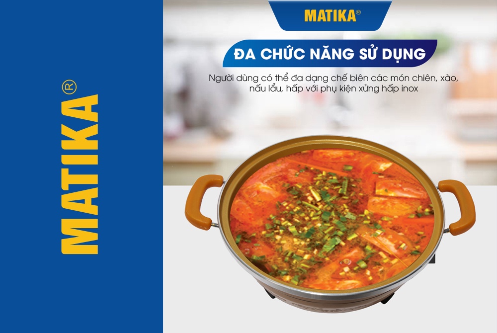 Mô tả Nổi lẩu điện đa năng MATIKA 6L 1800W MTK-9032 - 5
