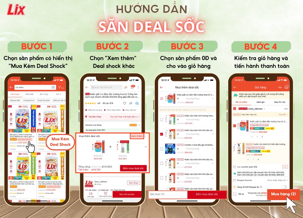 Mô tả Nước giặt Lix đậm đặc hương hoa anh đào túi 2.4Kg N2503 làm sạch cực nhanh vết bẩn, tăng gấp đôi sức mạnh giặt tẩy - 1