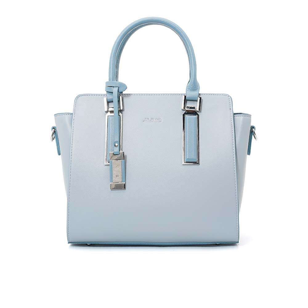 Mô tả Túi Xách Trung Nữ Thời Trang JUNO Tote Charm Trang Trí Phối 2 Màu TXT220 - 2