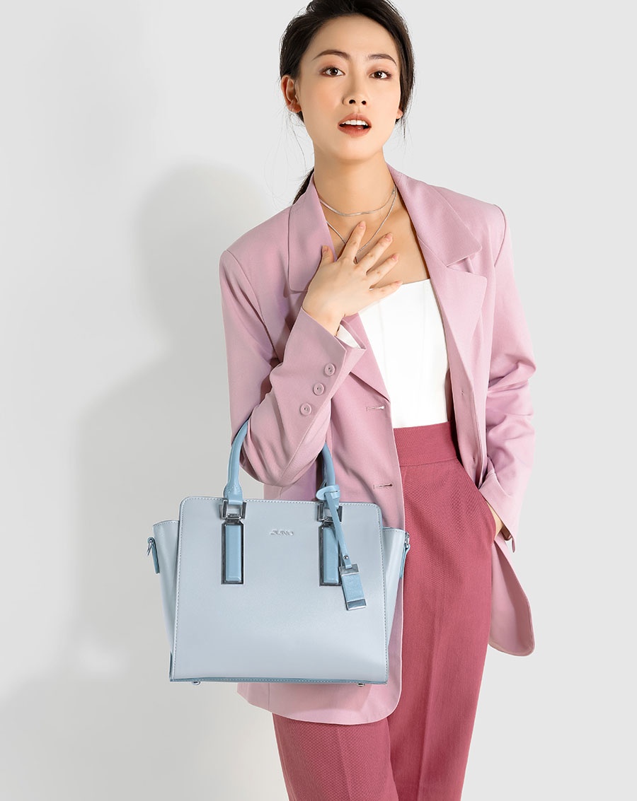 Mô tả Túi Xách Trung Nữ Thời Trang JUNO Tote Charm Trang Trí Phối 2 Màu TXT220 - 7