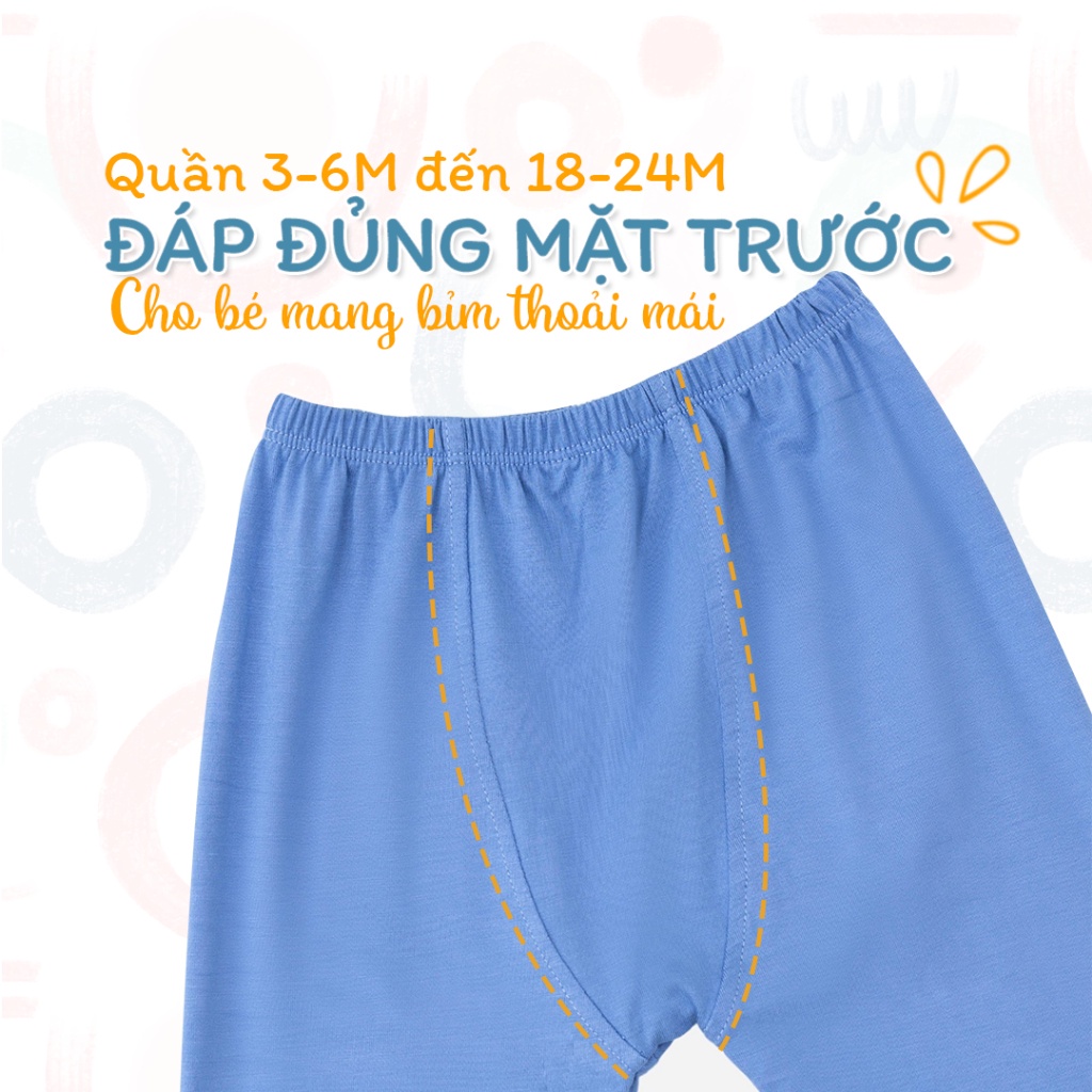 Mô tả Bộ dài cổ trụ BENTY họa tiết cute cotton mềm mịn thấm hút mồ hôi, đồ bộ mặc ngủ cho bé - 3