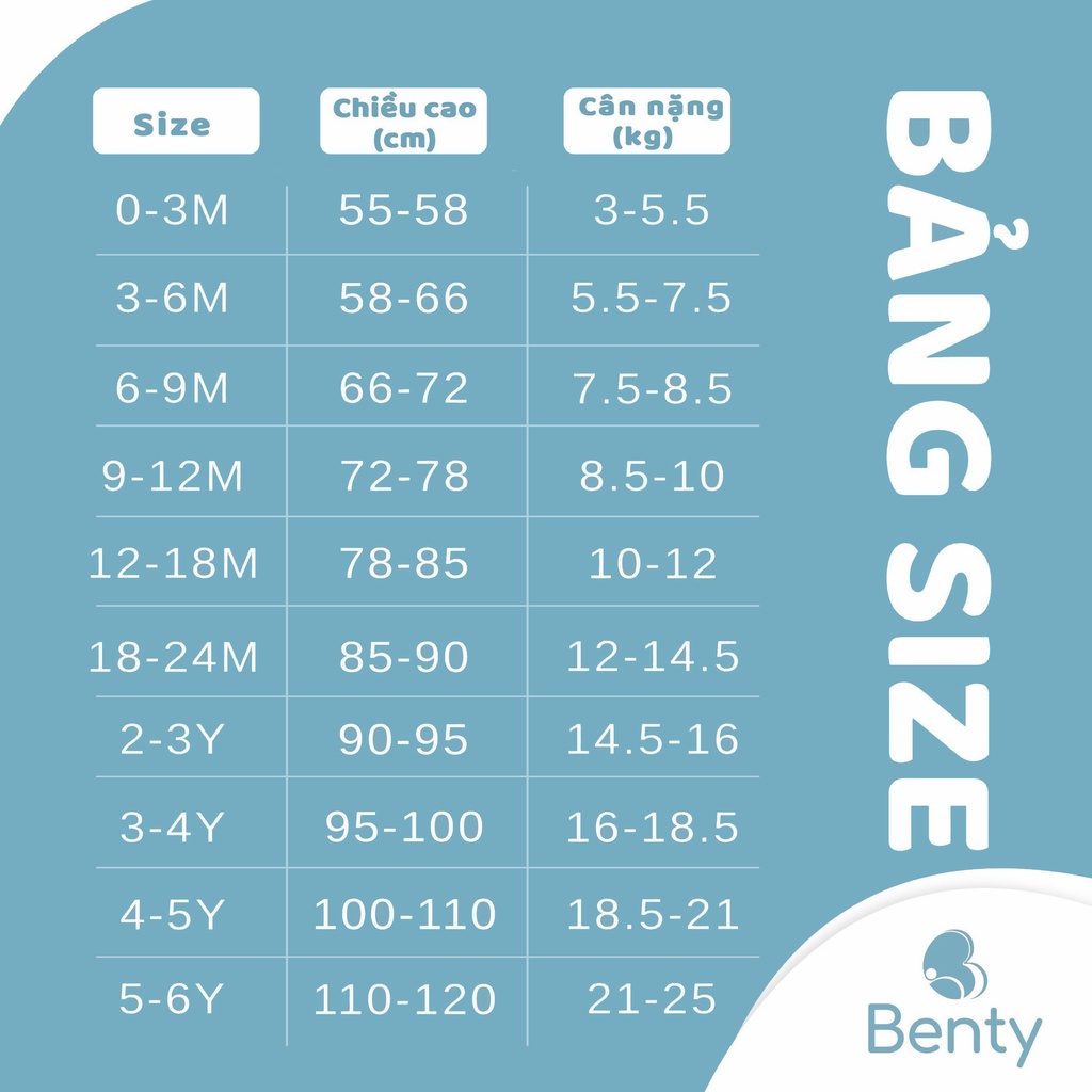 Mô tả Body chip cộc tay cài vai BENTY cao cấp bé trai bé gái, body bé sơ sinh an toàn da - 4