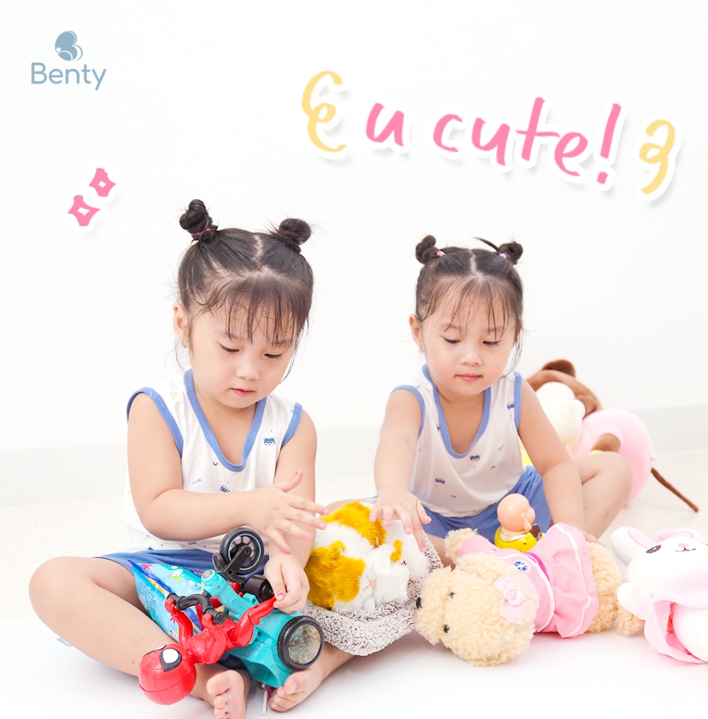 Mô tả Bộ ba lỗ quần áo trẻ em họa tiết BENTY cotton mềm mịn mát, đồ bộ trẻ em cao cấp, thoáng khí - 1