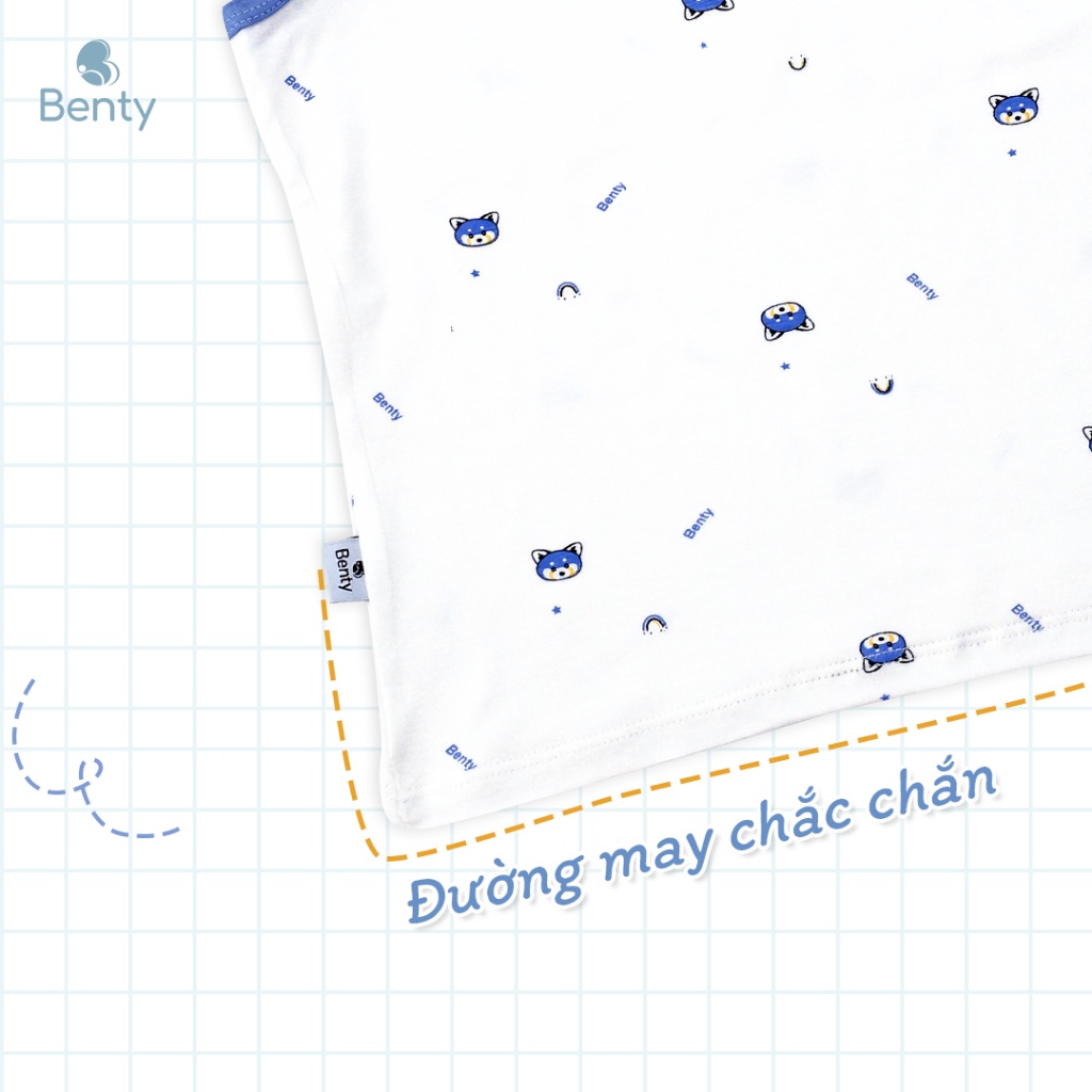 Mô tả Bộ ba lỗ quần áo trẻ em họa tiết BENTY cotton mềm mịn mát, đồ bộ trẻ em cao cấp, thoáng khí - 4