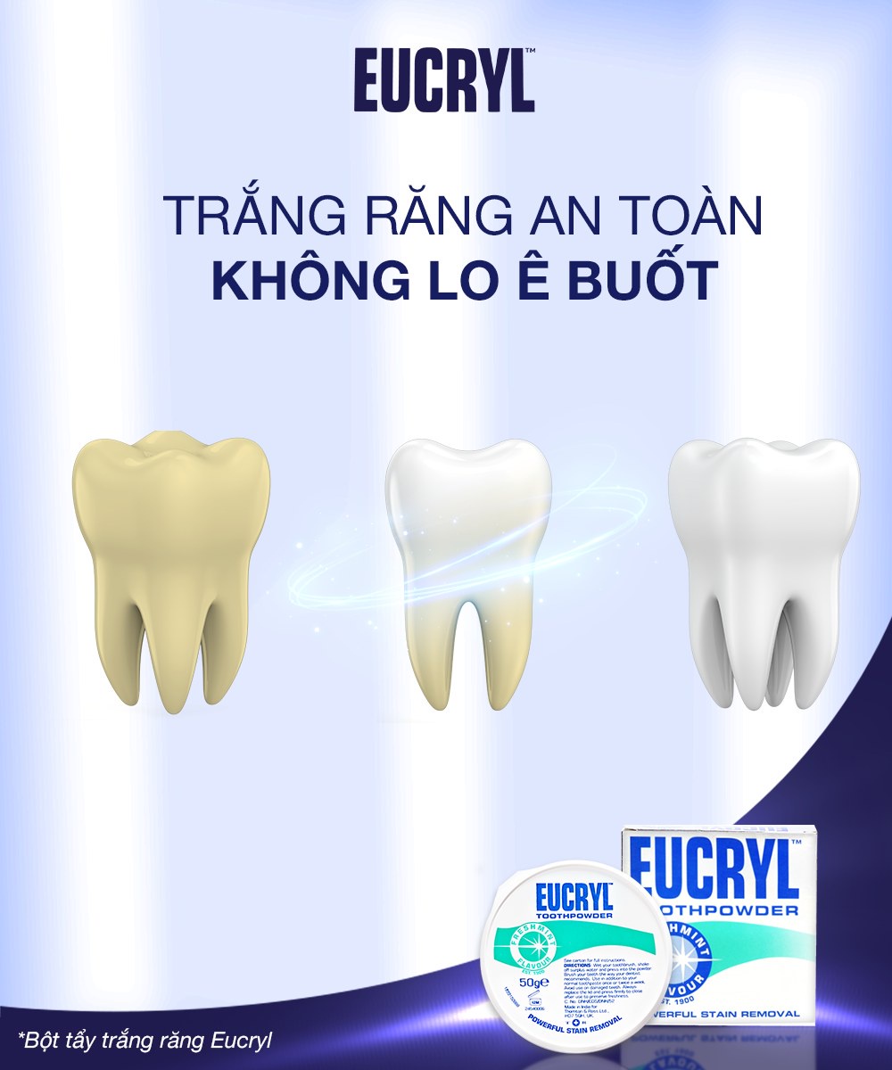 Mô tả Combo 2 Kem đánh răng Eucryl 62gx2 + 2 Bột đánh răng răng Eucryl 50gx hỗ trợ làm trắng răng - 4