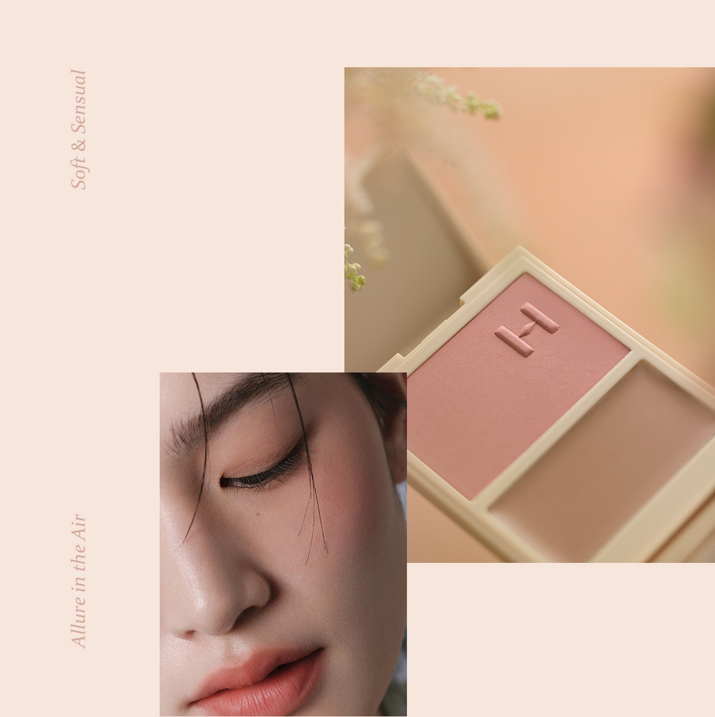 Mô tả Má Hồng Dạng Phấn Và Kem 2 Ô hince True Dimension Layering Cheek - 9